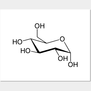 Glucose - C6H12O6 Posters and Art